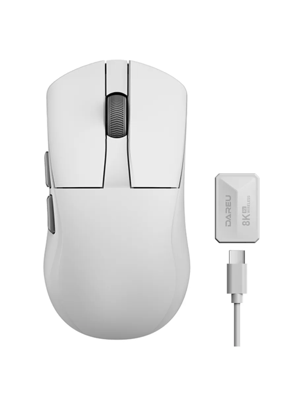 Купить Компьютерная мышь DAREU A950 Wing, 8K+8K, Wired / 2.4G, 210mAh, Белый